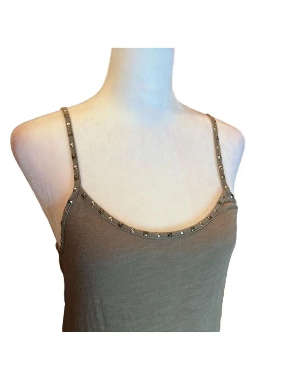 AMERICAN EAGLE OUTFITTERS Sexy Brown Tank Top w/ Bling Trim Size M